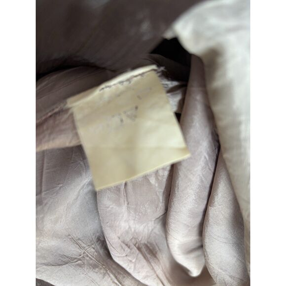 Vintage Key Wear Brown Mini Dress Size L Retro Bow Detail Earthy Feminine - Picture 9 of 11